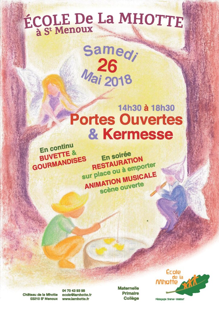 Portes Ouvertes & Kermesse @ Ecole de la Mhotte | Saint-Menoux | Auvergne-Rhône-Alpes | France