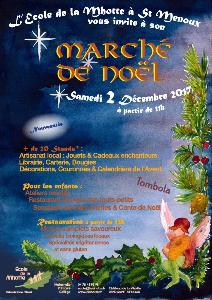 Marché de Noël @ Ecole de la Mhotte | Saint-Menoux | Auvergne-Rhône-Alpes | France