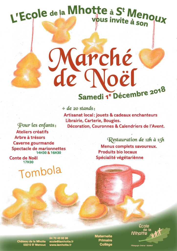 Marché de Noël @ Ecole de la Mhotte | Saint-Menoux | Auvergne-Rhône-Alpes | France